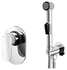 Встраиваемый смеситель с гигиеническим душем WasserKRAFT хром A11057