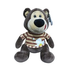Мягкая игрушка Медведь коричневый 26 см No Brand