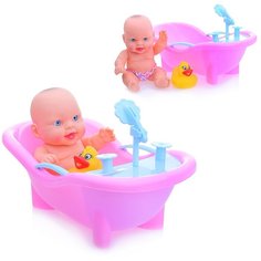 Кукла Пупс с аксессуарами в сетке 318-7 18 см No Brand