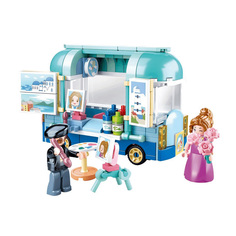 Блочный конструктор Sluban Розовая мечта Мастерская художника 184 деталей