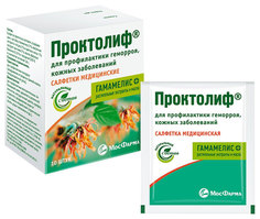 Салфетки медицинские Проктолиф 10 шт.