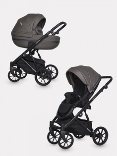 Коляска детская универсальная 2 в 1 Riko Basic Delta Ecco от 0 до 36 мес., 12 Mokka