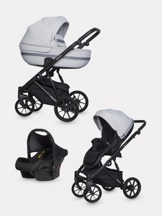 Коляска детская универсальная 3 в 1 Riko Basic Delta от 0 до 36 мес., 01 Grey Fox