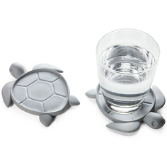 Подставка под стаканы save turtle, серый Qualy