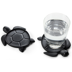 Подставка под стаканы save turtle, черный Qualy