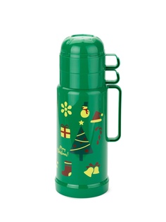 Термос с 2 чашками HOLIDAY 1л зеленый ATTRIBUTE VAC.FLAS WB/NC2243-1