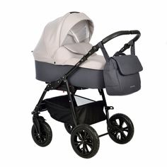 Коляска Indigo CHARLOTTE Sity 2в1 Cs 01 т.серый+св.бежевый