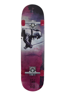 Скейтборд Larsen Street 79х20 см, бордовый/серый
