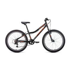 Велосипед подростковый горный 24" Endorphin Enjoy 12" черный/ярко-оранжевый RBK22AT24041 No Brand