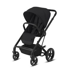 Коляска прогулочная Cybex balios s lux blk deep black с дождевиком