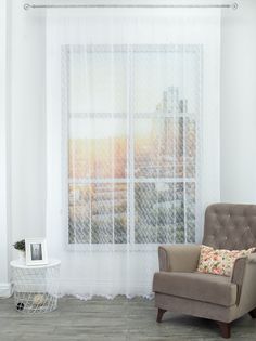 Тюль Amore Mio Вышивка Classic 300x270, белый 80289-w, 1 шт.