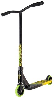 Самокат Tech Team трюковой duker 202 1/4 колеса 110 мм pu светящиеся рама alu black/yellow