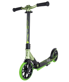 Самокат Tech Team городской comfort 210r (колеса 200 мм рама alu) складной black/green