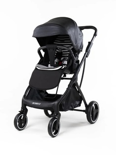 Прогулочная коляска из ЭКО-кожи черная DEAREST 1618L с реверсивным блоком D1618Lblack