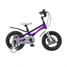 Детский двухколесный велосипед Maxiscoo Ultrasonic 14" Делюкс, Фиолетовый MSC-U1401D
