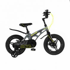 Детский двухколесный велосипед Maxiscoo Cosmic 14" Делюкс, Серый Матовый MSC-C1415D