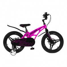 Детский двухколесный велосипед Maxiscoo Cosmic 18" Делюкс, Розовый Матовый MSC-C1816D
