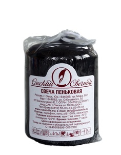 Свеча декоративная Омский Свечной завод 40 х 50 см темно-зеленая