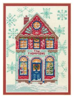 Набор для вышивания Dimensions «Праздничный дом» 70-08988