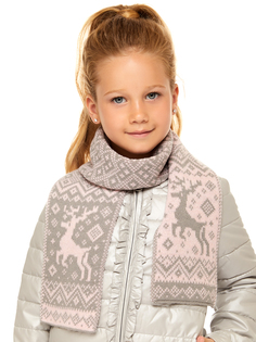 Шарф детский SCANDICA Reindeers р.ONE SIZE 807SCA361-7G_светло-розовый_ONE SIZE