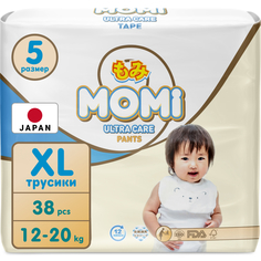 Подгузники - трусики MOMI одноразовые 12-20 кг XL 38 шт.