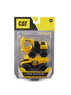 Набор спецтехники CAT из 2 шт. Little Machines 9 см фривил самосвал экскаватор Т21018-1