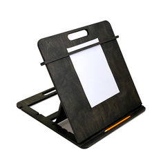 Настольный мольберт А3, детский черный венге ДВИЖЕНИЕ - ЖИЗНЬ