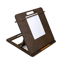 Настольный мольберт А3, детский темный орех ДВИЖЕНИЕ - ЖИЗНЬ