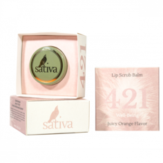 Скраб-бальзам для губ Sativa №421, 8г