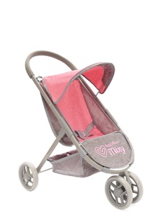 Коляска для кукол прогулочная трехколёсная Buggy Boom Mixy 8024-2126 с козырьком и корз.