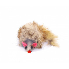 Мягкая игрушка для кошек Papillon Пушистый мышонок натуральный мех, в ассортименте, 9 см