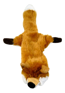 Мягкая игрушка для собак Papillon Лиса, оранжевый, черный, белый, длина 50 см