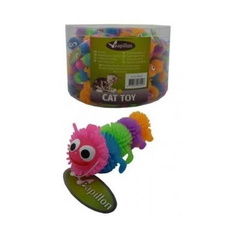 Игрушка для кошек Papillon Гусеница латекс, в ассортименте, 6.5 см