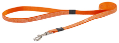 Универсальный поводок для собак Rogz, нейлон, металл, оранжевый, длина 1.2 м