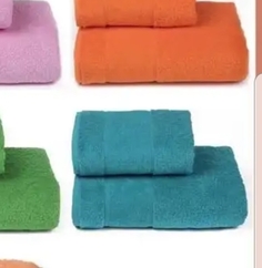 Полотенце махровое для лица " Personal" 50*90 см., 420 гр/м2, бирюзовое Cleanelly