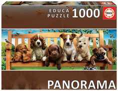 Пазл классический Educa Щенки на скамейке 1000 деталей