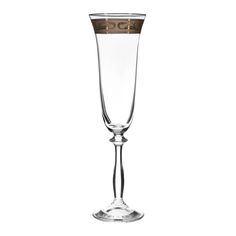 Бокалы для шампанского Crystal Bohemia Angela Диарит золото 190 мл 6 шт