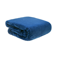 Плед Hyseas Perforation флисовый 140 х 220 см синий