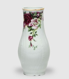 Ваза фарфоровая для цветов Bernadotte Английская роза 19 см белая