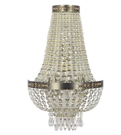 Бра Arti Lampadari Pera E2.20.100 MA 3 лампы E27 60W с подвесками бронзовое