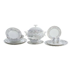 Сервиз столовый La Rose des Sables Princier Platine 6 персон 25 предметов No Brand