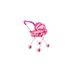 Коляска для кукол Shantou розовый в разноцветную точку 1907O491