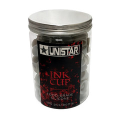 Колпачки для тату краски пигмента для татуажа перманентного макияжа Unistar 13мм 100шт