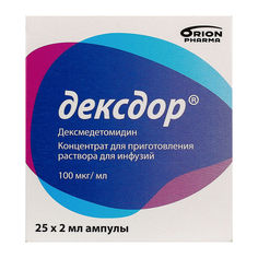 Дексдор концентрат для приготовления раствора для инфузий 100 мкг/мл ампулы 2 мл 5 шт. Орион