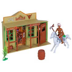 Игровой набор детский Вестерн (домик фигурка на лошадке) JB0210358 Компания друзей