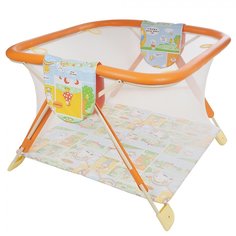 Манеж GLOBEX детский Книжка (цвет: оранжевый) 1104
