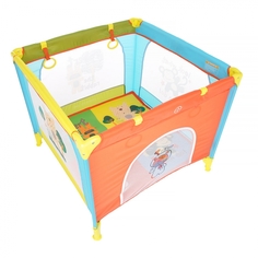 PITUSO Манеж ARIA ВЕСЕЛЫЕ ДРУЗЬЯ, одноуровневый, лаз на молнии, 93*93*76см