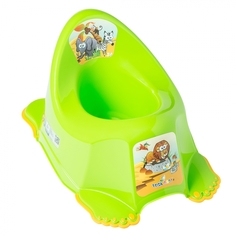 Горшок детский Tega Baby Сафари антискользящий музыкальный зеленый