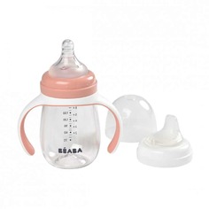Поильник детский BEABA 2 IN 1 LEARNING CUP OLD PINK 210 ml