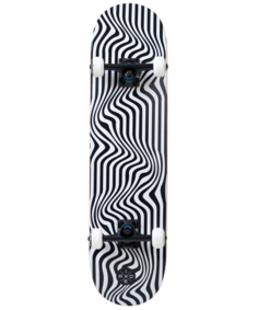 Скейтборд Ridex Strain 81х20 см, черный/белый